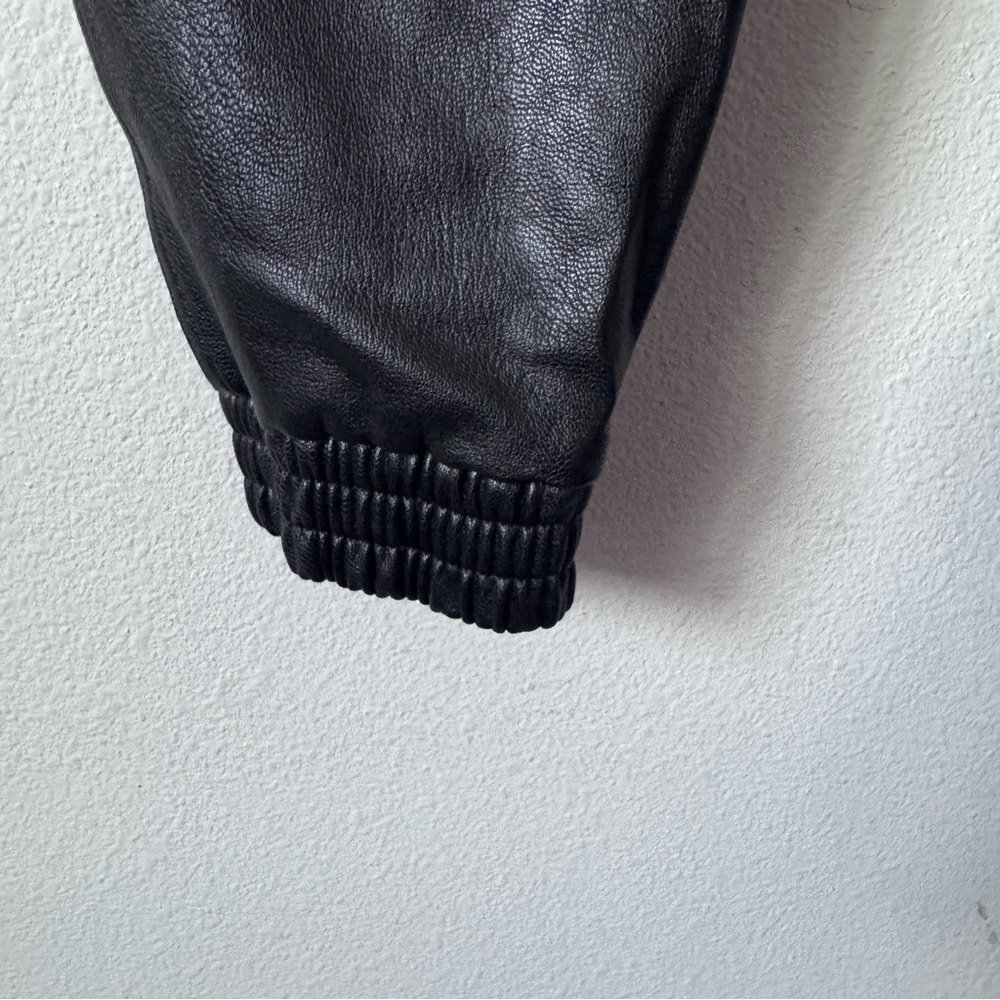 SPANX Black Faux Leather Joggers - Picture 10 of 14